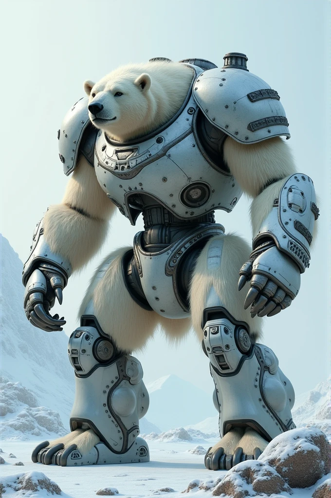 Merge polar bear with war tank