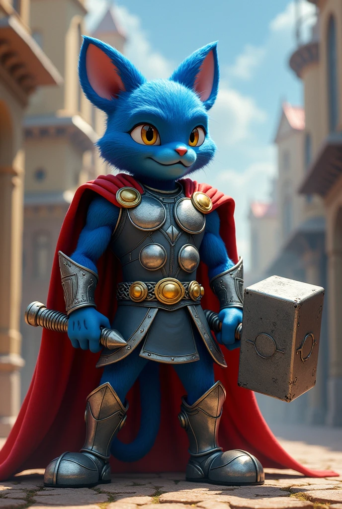 hình ảnh thực tế, Mickey Mouse Club, pete the cat character wearing thor&#39;s armor, hammer handle