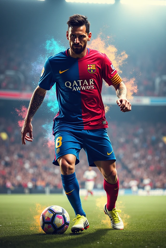 messi, rampant, Mbappe fusion