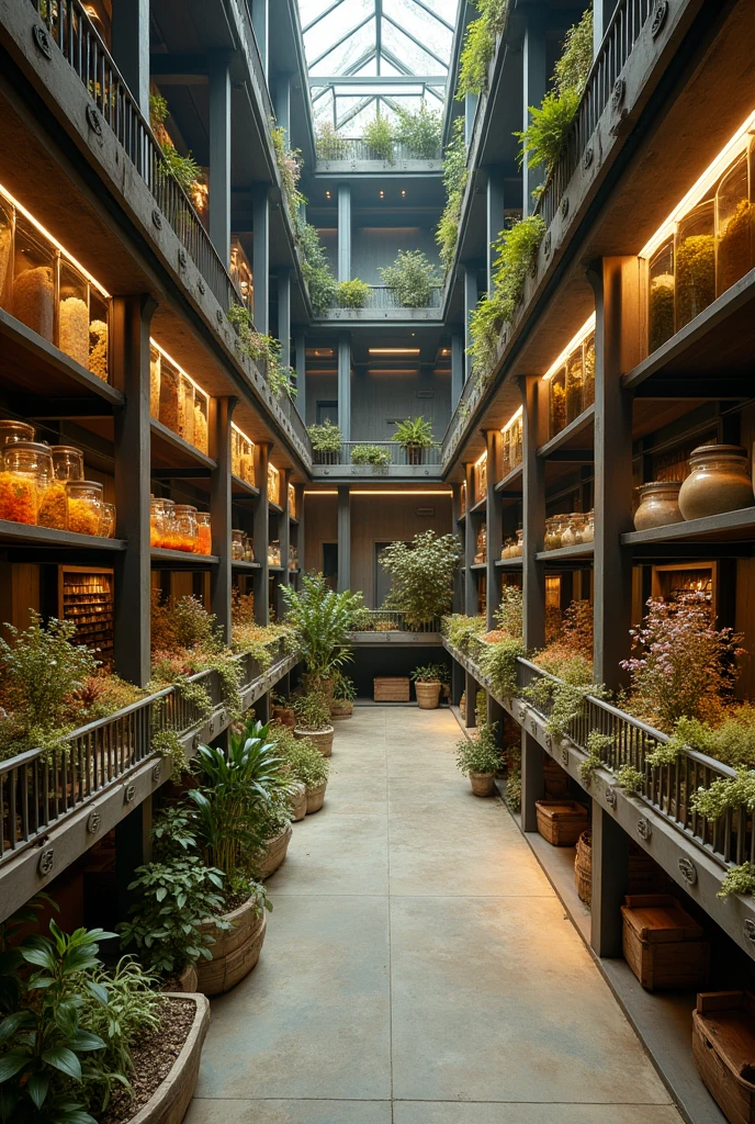 Herbaria and Seed Banks in a conservation building
