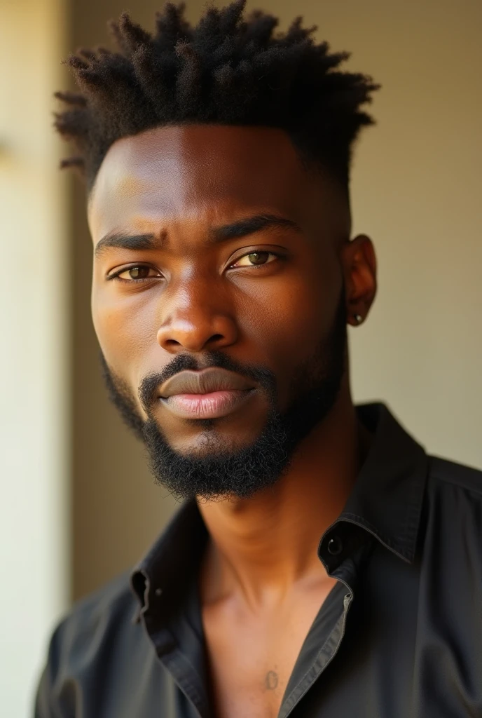 Generate an image of a handsome young igbo man of about 30years