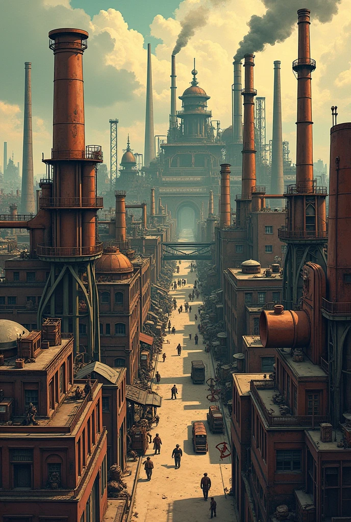 A comic strip about the industrial revolution