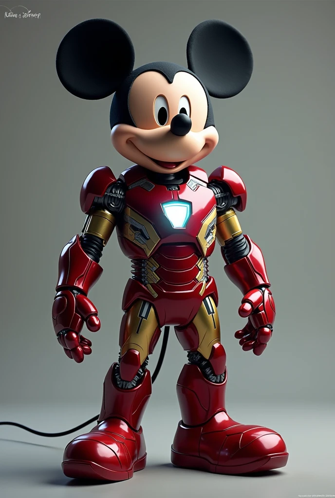 hình ảnh thực tế, Mickey Mouse Club movie, Mickey Mouse character, wearing iron man armor