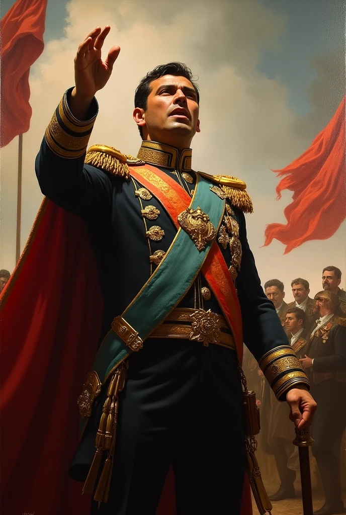 Agustin de Iturbide shouting