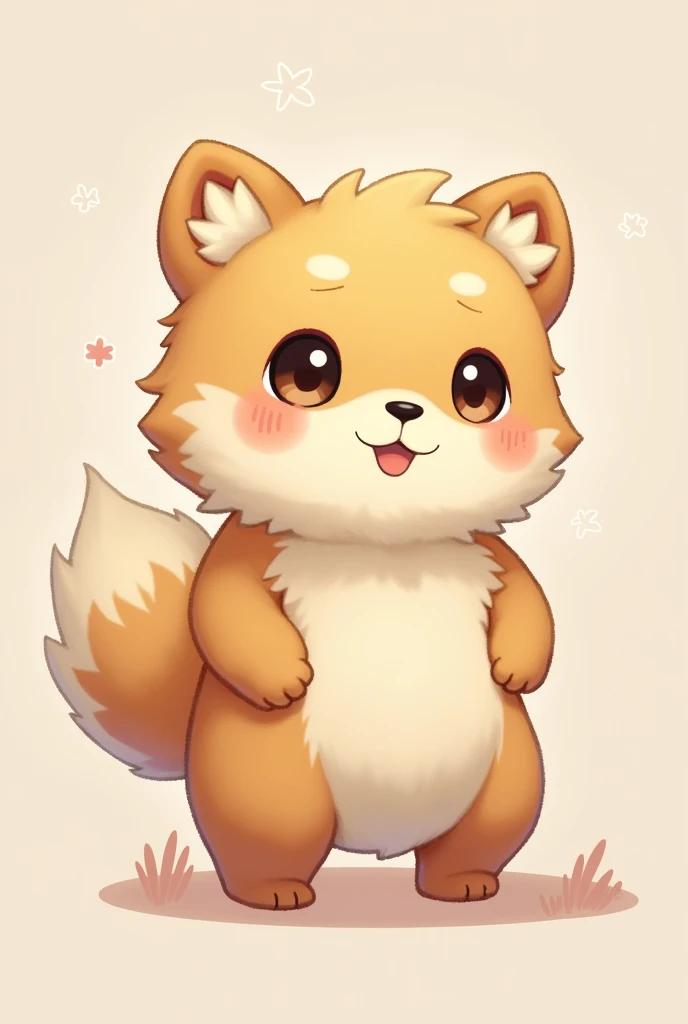 (furry art, uploaded on e621:1.4), (high quality:1.4), (detailed), (detailed face), (furry), (fur), (tail), cute, puro, puro_(changed), blushing, whole body, standing, furry legs
