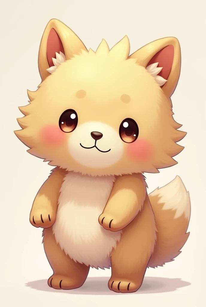 (furry art, uploaded on e621:1.4), (high quality:1.4), (detailed), (detailed face), (furry), (fur), (tail), cute, puro, puro_(changed), blushing, whole body, standing, furry legs