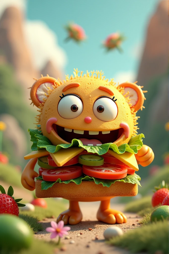 A sandwich with life