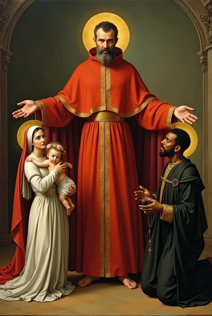 Image that reflects the three vocations of the Catholic Church: marriage, religious and lay 