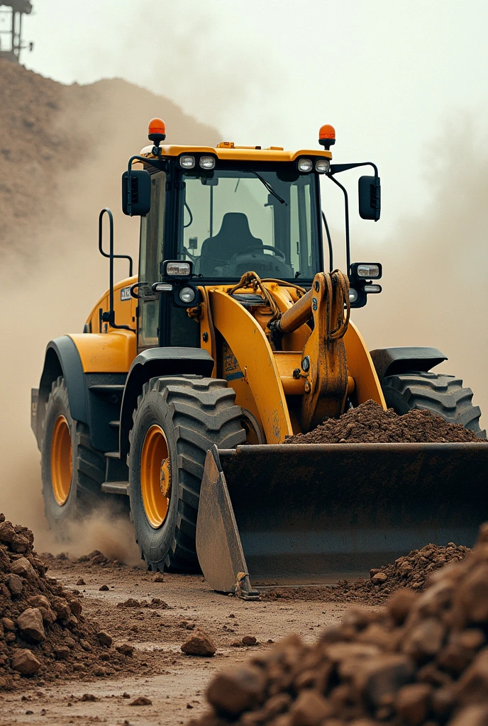 Jcb and load tractor