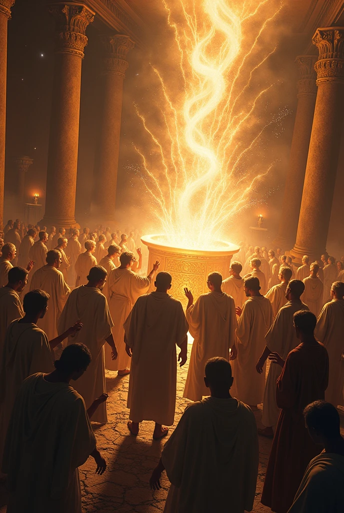People who touched the ark of the covenant and a disaster happening afterwards