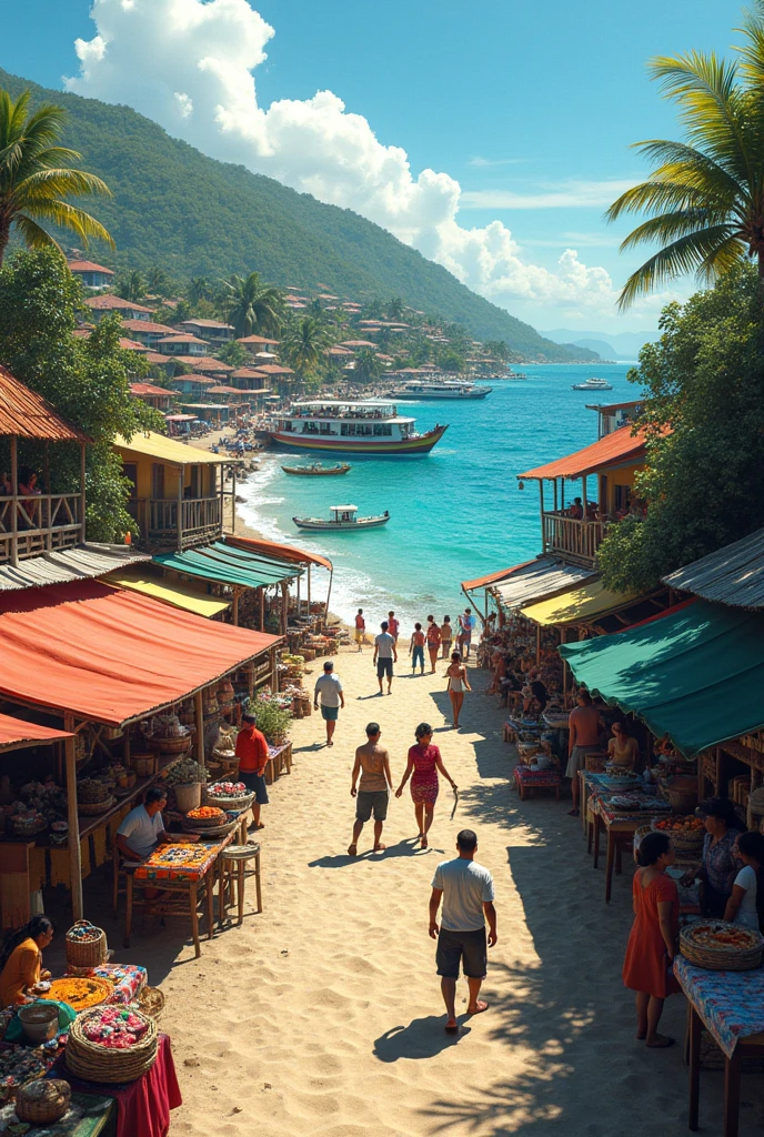 economy of the island region in colombia people doing trade and tourism