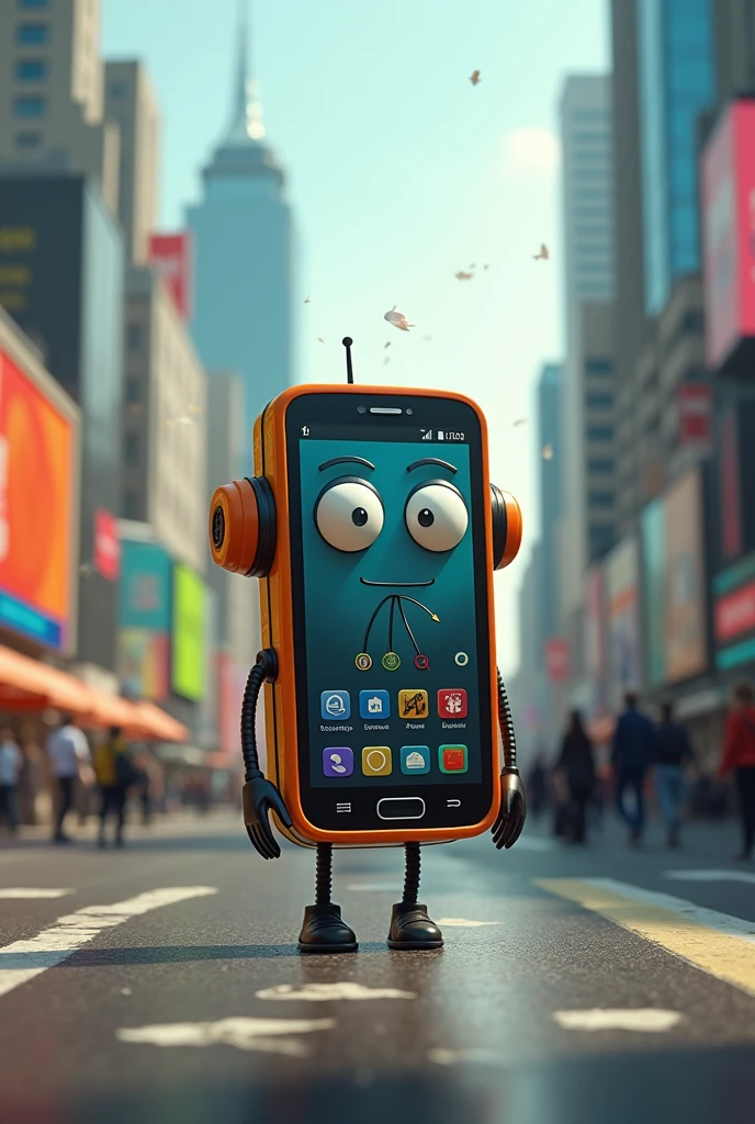 a cell phone looking for wally