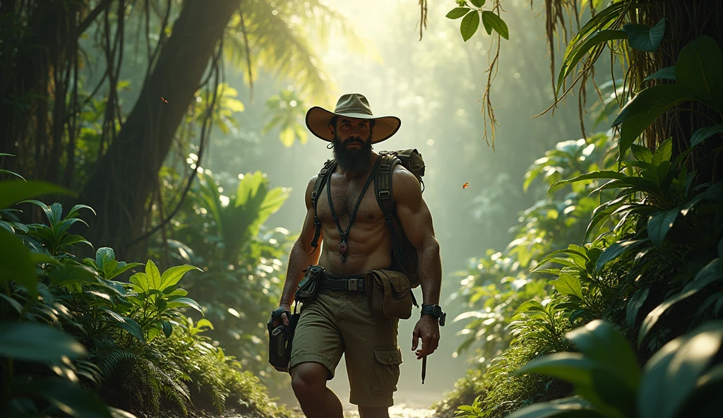 A man in the jungle 