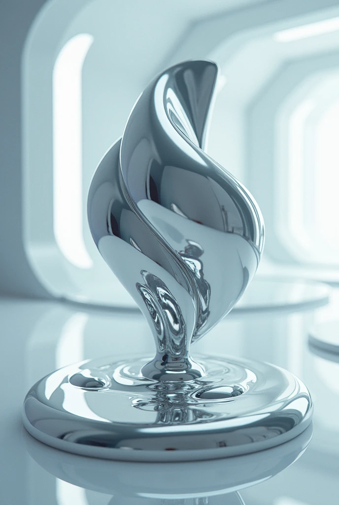Liquid metal photography future and conceptual