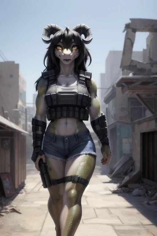 Furry art, humanoid, zombie apocalypse, holding guns, fighting, furry, standing, colorful, lesbian furries, cartoonish, killing zombie furries, gore, blood, medic, sniper