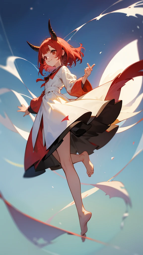 Cute Girl、Petals pour a flourishing cocktail flowing around her、Create dazzling displays。