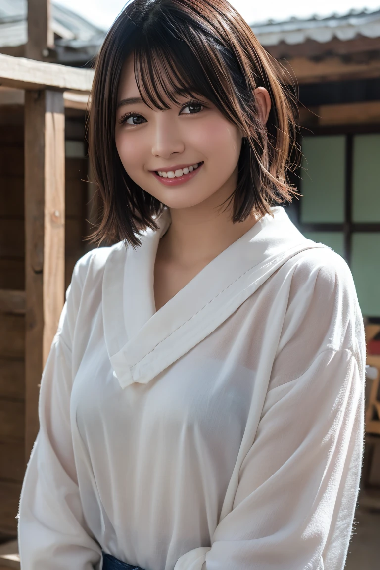#Brown Hair #Short Hair #real #smile#Japanese