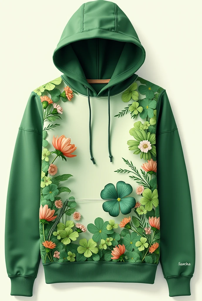 🍀🌸combination logo hoodie


