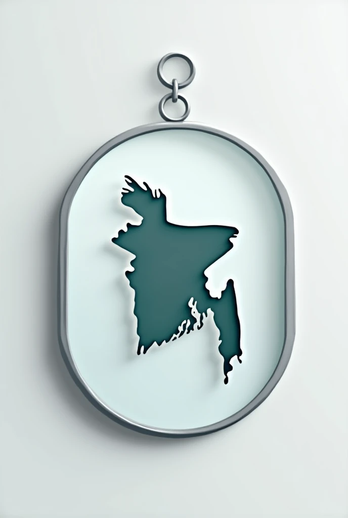 Logo for Bangla online news portal named ' Mirror Bangla', which contains map of Bangladesh in mirror.