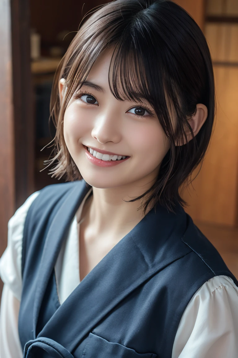 #Brown Hair #Short Hair #real #smile#Japanese#Adult Women #30th Generation