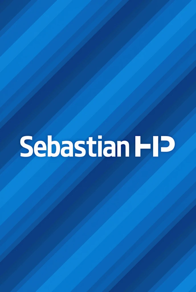 I want a logo that says Sebastian hp with a blue bloody background 