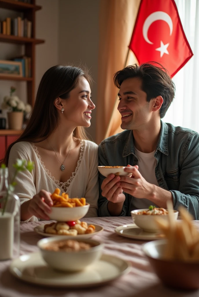 For my international couple channel, turkish girl korean boy, i need a cute background picture where we vlog, talk, eat and etc. Maybe you can use the country flags but DO NOT use random peoples faces