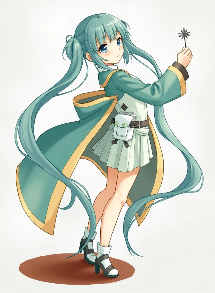 a cartoon character with long ponytails holding a needle, (ponytail forehead hair pulled back:1.3), (black hair:1.3), anime style, from girls frontline, fine details. girls frontline, girls frontline universe, girls frontline style, girls frontline, girls frontline cg, soft anime illustration, 2 0 2 2 anime style, 2022 anime style, pixiv contest winner, pretty anime character design, render of april