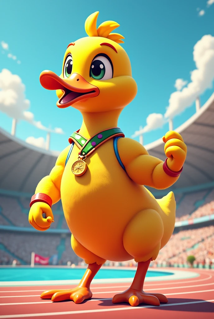 Olympic mascot that is a duck