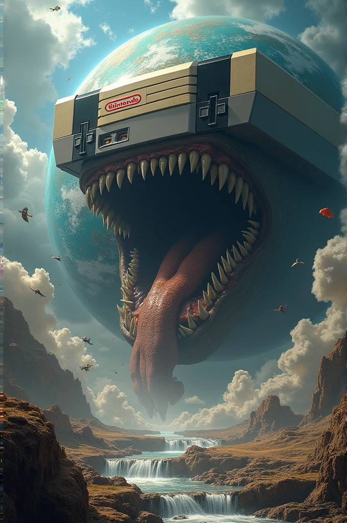 World eating nintendo entertainment system