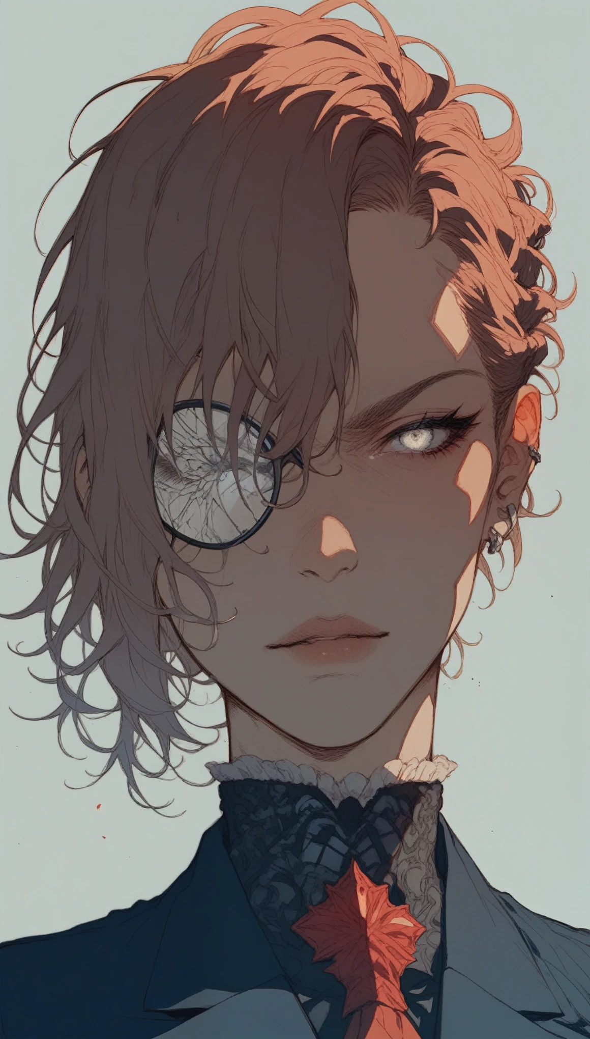 ((score_9,score_8,score_7_up,score_6_up),kurokawa akane,1girl,(score_9, score_8_up:1.1),score_7_up,Th1sUs3r
BREAK
This is a digital art image of the face of Spiderman. The image is split down the middle, with the left side showing the traditional red and blue suit, and the right side showing a black suit with white eyes. The background is black with red and white shards of glass. The image is highly detailed and realistic., vibrant, anime, 3d render, cinematic, illustration, dark fantasy