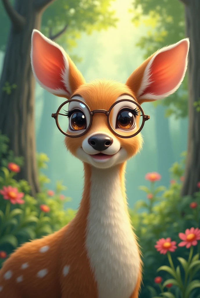 deer with glasses