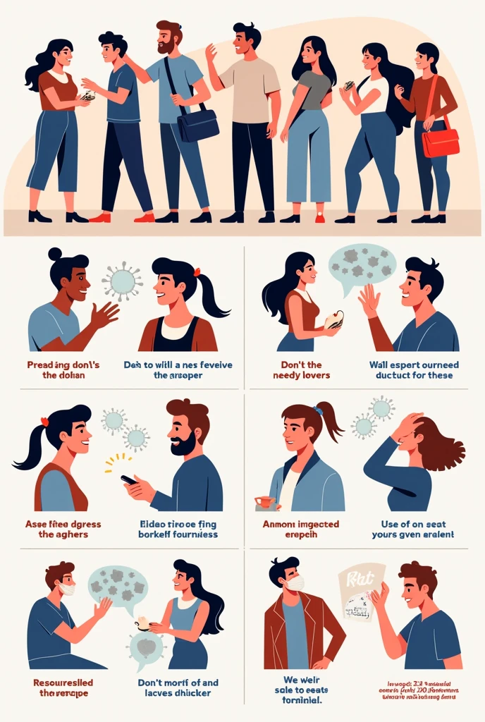 Make an infoposter about raising awareness of the do's and dont's during Covid-19