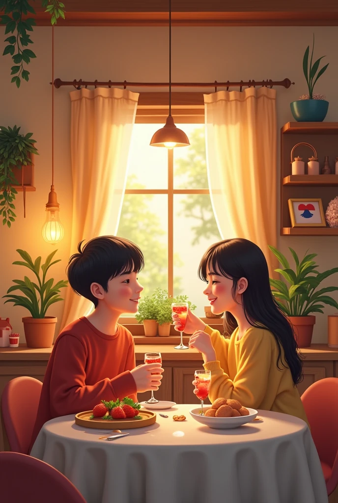 For my international couple youtube channel, turkish girl korean boy, i need a cute background picture where we vlog, talk, eat and etc. No people face to be used. Maybe you can add the country flags somewhere. Our yt channel name is hantur bang. NO RANDOM PEOPLE FACES TO BE USED