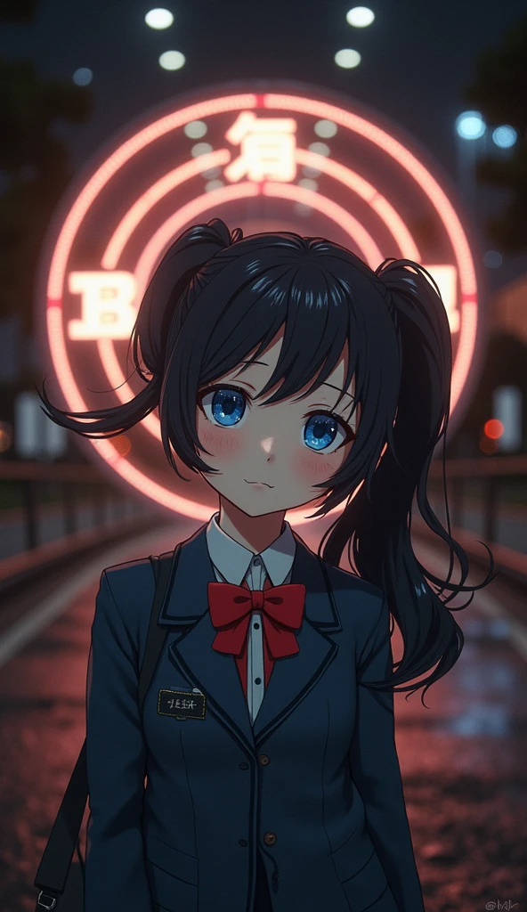 (32K:1.9, Realistic:1.9, Highest quality, masterpiece, Ultra-high resolution), Perfect dynamic composition, Highly detailed skin and facial textures:1.3, Detailed eyes, Detailed limbs, (Cute sexy slim Japanese schoolgirl, expensive、Slim Japanese high school student), Fair skin, ((Clarity:1.1)), (Man is anime「Demon slayer」Yoshiyu Tomioka, The girls wear a blazer-style uniform with a red bow tie.),  (is holding a high school girl:1.5), (smile:0.9, Totally captivates you:0.9), (beautiful Blue Eyes, beautiful, Clear Eyes:0.8), Sexy Face:0.4, blush:1.1, (beautifulエロティシズムを醸し出す雰囲気:0.8), woman&#39;She has her hair tied in a ponytail, Professional random camera work, Cinematic Lighting Effects, ((Full Body Shot)), ((Too erotic:0.9)) , romantic, mysterious, Object of admiration, original, dramatic, artistic, Innovative, charm, Heartful, Fancy, Tilt, sense of loss, special, exciting, Extreme, sense of openness, joy, joyの表現, ((若さのcharm, woman的なcharm))