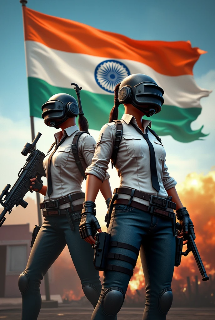 Pubg mobile india live streaming game ply online grial and boy thumbnail pubg India flag lgo