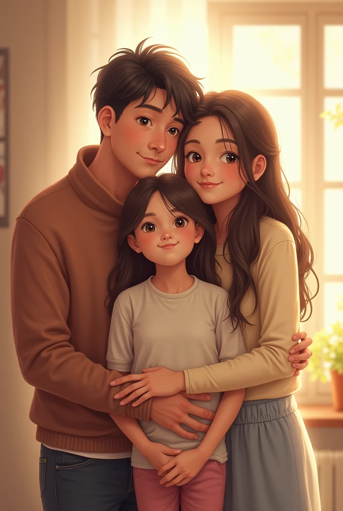 Mother ,father their daughter and her grandmother