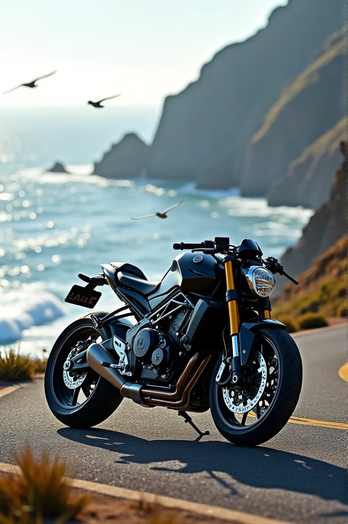 Duke bike with sea sight view 