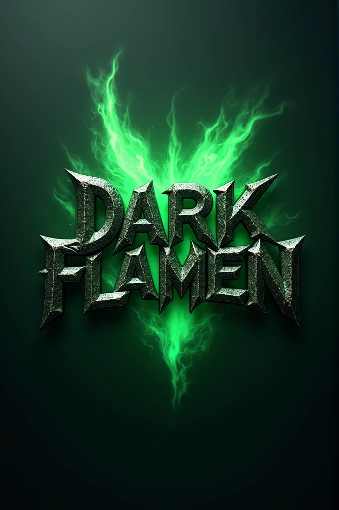Name a gaming logo with the name od darkflamen green aura with dark light