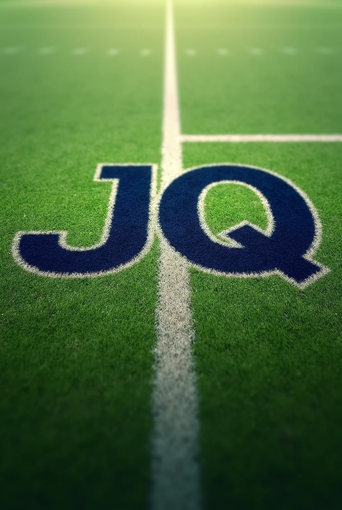 Famous football field logo that says Jq Synthetic field
