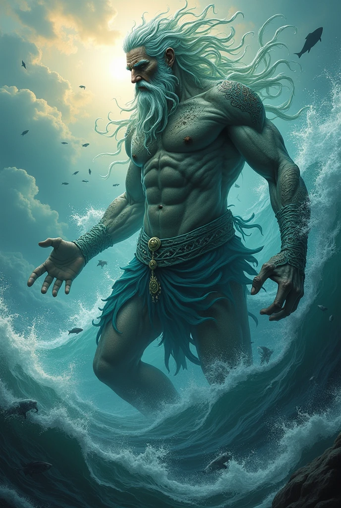 Proteus God of the sea, one of the so-called “Old Men of the Sea” by Homer in Greek mythology in high quality