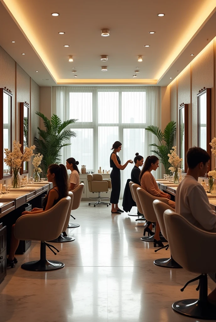 Create a beauty salon by day