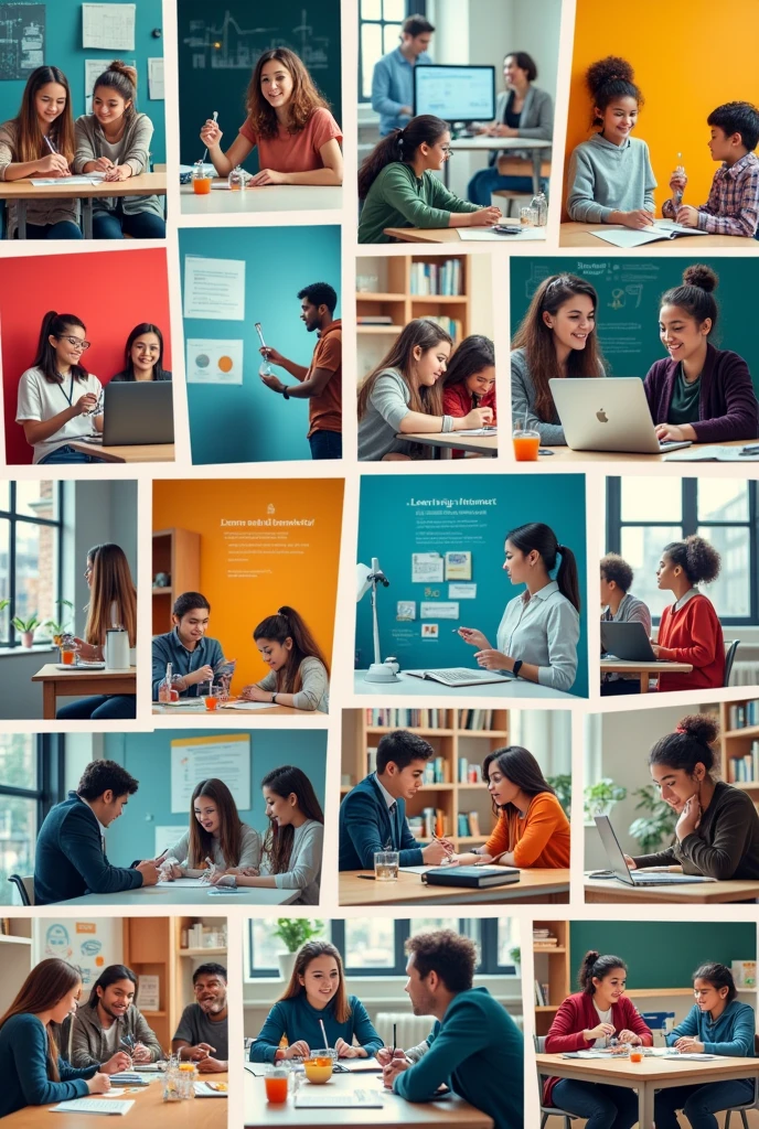 Make a visual learning style photo collage