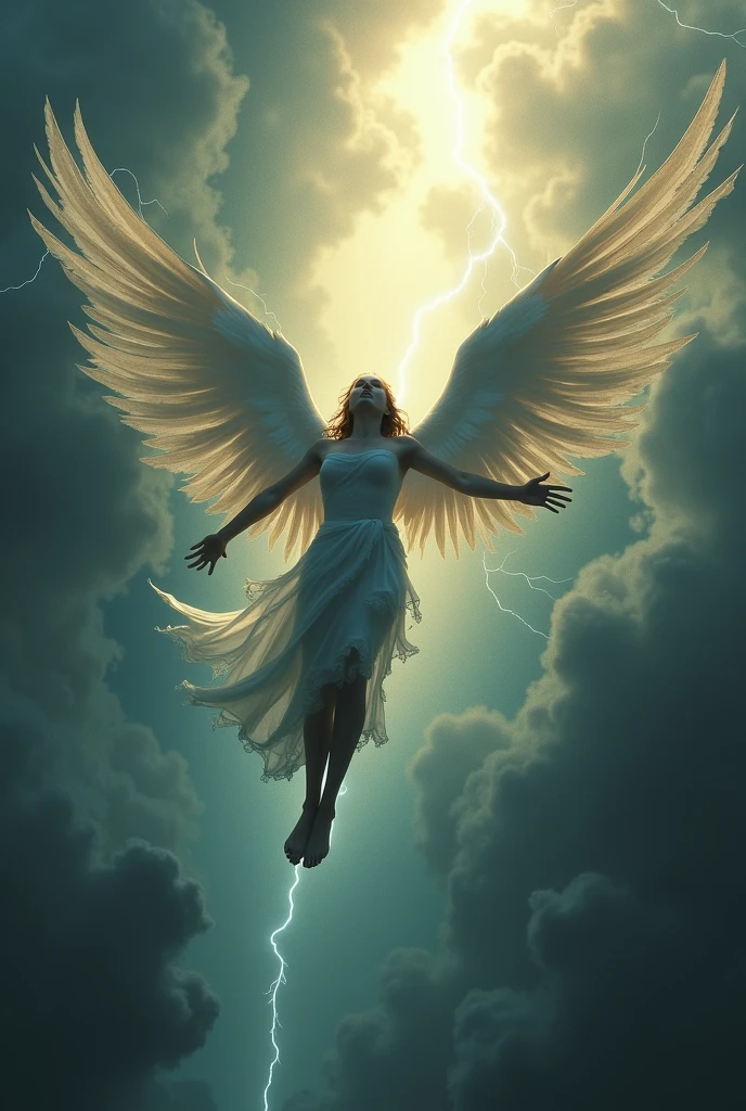 An angel fall from heaven