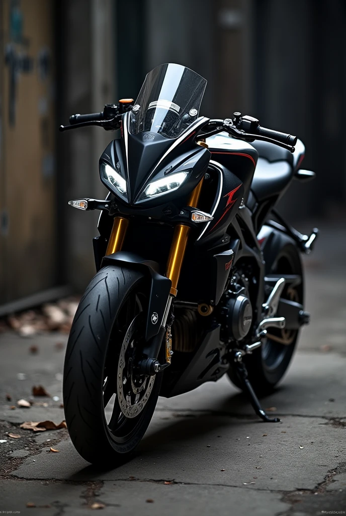 Duke 250 bike with mad black 
