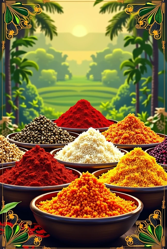 Make poster for advertising indian spices and rice
Make the heading smaller