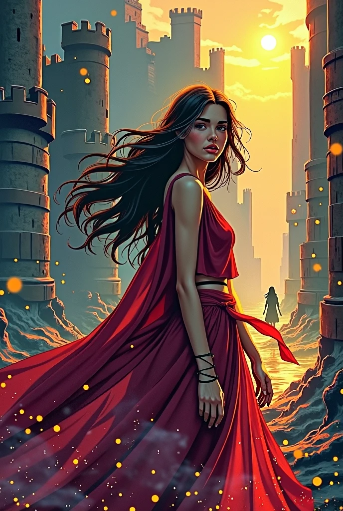 a comic book about the lives of women in different eras such as the medieval era,modern age and technological age,I want the characters to be only women and between 19 and 2,with clothes in the fashion of the times,and talk about the daily lives of women in their respective eras.