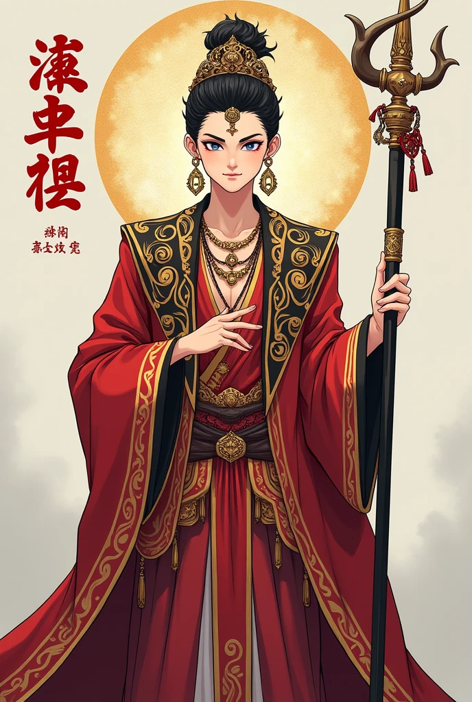 'Rebel Buddh', cover sayimg Rebel Buddha, Text saying " Rebel Buddha", Title saying "Rebel Buddha", Buddha,teenage adult, majestic, luxurious clothing, rebellious, cheeky, smart, staff, anime, novel cover