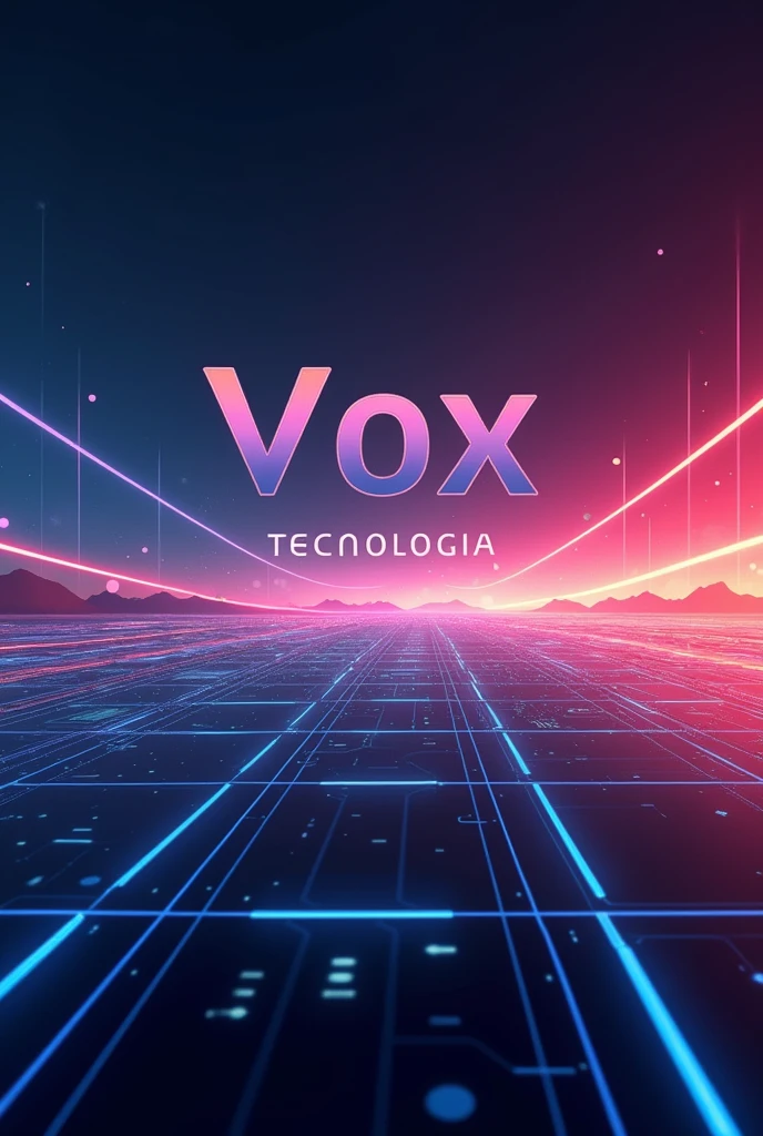 so I'm creating a registration screen for a company, I need you to generate the color background image for the website #036 #06F the company name is Vox Tecnologia and their phrase is Vox Systems ScreensTechnological Solutions for Municipalities Our tools provide efficiency, modernity and transparency in public management. It has to be a large resolution because it is for dundo