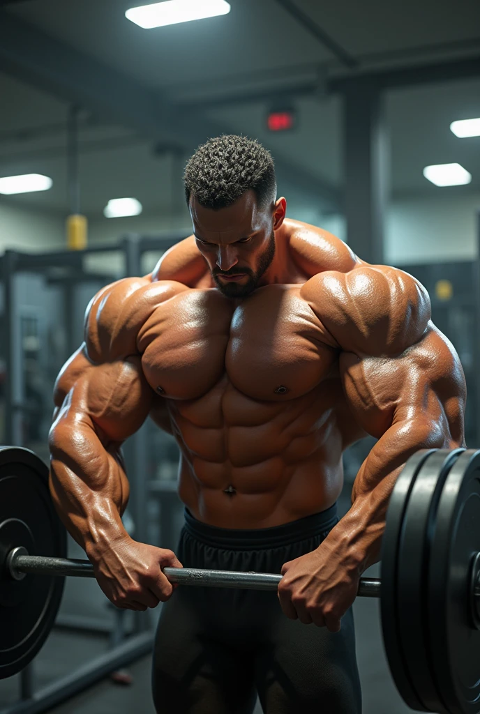 bodybuilding gym character