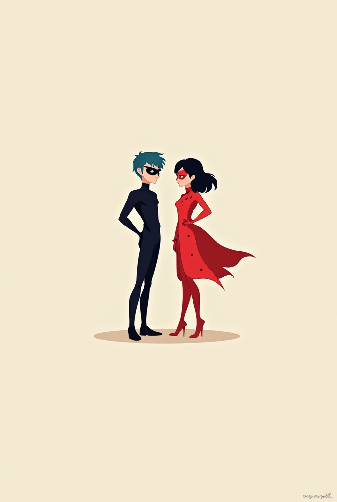 I want a wallpaper that represents the miraculous lady bog series, nice and minimalist.